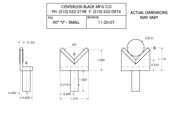 carbide v block size 90-v-sm-v2